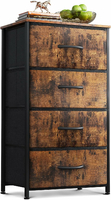 Coleshome wąska komoda 4 szuflady 40 x 30 x 80 cm – vintage