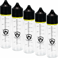 Copackr Chubby Gorilla butelki z kroplomierzem 60 ml, zestaw 5 szt.