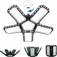CREATESTAR Lampa warsztatowa LED 120W 12000lm, 5 regulowanych paneli