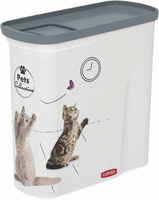 Curver PetLife – pojemnik na karmę dla kota, 2 kg, z przesuwaną pokrywą