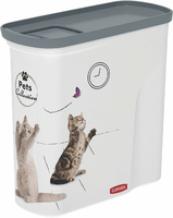 Curver PetLife – pojemnik na karmę dla kota, 2 kg, z przesuwaną pokrywą