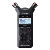 Cyfrowy rejestrator audio stereofoniczny Tascam DR-07X USB widok z przodu.