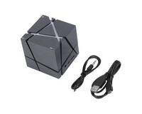 Designerski głośnik przenośny Cube Q BT LED widok z przodu