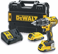 DeWALT DCD791D2 wiertarko-wkrętarka XR 18V 70 Nm – 2x2 Ah, ładowarka, TSTAK