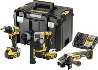 DeWALT DCK355P2T zestaw 3 narzędzi XR 18V 2x5 Ah – DCD800, DCH172, DCG405, TSTAK