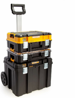 DeWALT DWST83411-1 TSTAK Tower – mobilny zestaw 3 skrzyń na kółkach IP54