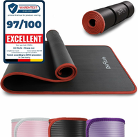DH FitLife – mata treningowa fitness 183x61 cm, czarna