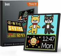 Divoom Pixoo-64 – panel LED WiFi 64x64 pixel art, czarny