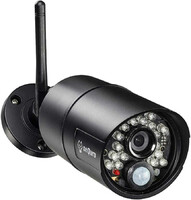 Dodatkowa kamera kulowa Sequro GuardPro HD IP66 czarny widok z przodu.