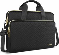 DOMISO AA67 - torba na laptopa 15,6" z paskiem na ramię, czarna