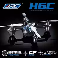 Dron JJRC H6C 4CH Gyro RC RTF 6 Axis 2.4GHz WYTRZYMAŁY niebieski widok opakowania