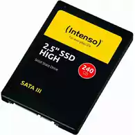 Dysk HIGH SSD Intenso 240GB 2,5" SATA III widok z przodu