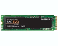 Dysk wewnętrzny SSD M.2 Samsung 860 EVO 250GB widok z przodu