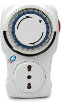 Dzienny programator czasowy Electraline 58103 3680W 3A widok z przodu