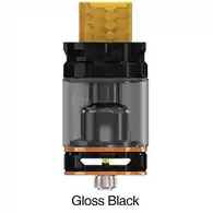 E-papieros atomizer Wismec Gnome King Gloss Black widok z przodu.