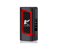E-papieros mod box Kupbox Dark Rider 80W 2000mAh 5V czerwony widok z przodu.