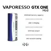 E-papieros Vaporesso GTX One Blue widok z przodu.