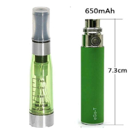 Ecig EGO CE4 zestaw startowy 500mAh zielony widok z przodu.