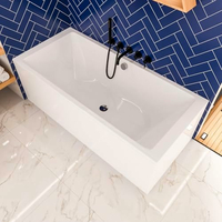 ECOLAM TAMI 200 x 90 cm – prostokątna wanna akrylowa z obudową i syfonem