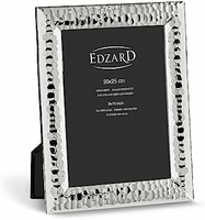 EDZARD Gubbio 1120 – posrebrzana ramka na zdjęcie 20x25 cm, młotkowana