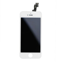 Ekran LCD dotyk iPhone 5S Biały widok z przodu