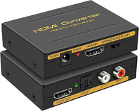 Ekstraktor konwerter audio HDMI 4K widok z przodu