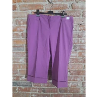Eleganckie spodnie damskie 3/4 Plus Size Melrose widok z przodu