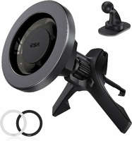 ESR HaloLock - magnetyczny uchwyt samochodowy na kratkę wentylacyjną, czarny
