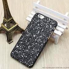 Etui iPhone 6 stars gwiazdy galaxy case biały widok z tyłu kolor szary