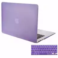 Etui Macbook AIR 13'' obudowa hard case kolor liliowy widok z klawiaturą