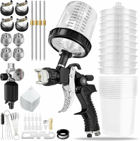 EUMAYES HVLP-4Z – pistolet lakierniczy HVLP z 4 dyszami i kubkiem 600 ml