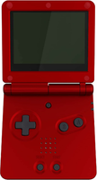 eXtremeRate Obudowa zamienna do Game Boy Advance SP - szkarłatna czerwień