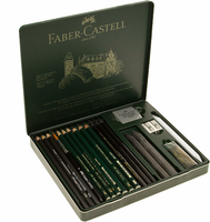 Faber-Castell Pitt Graphite zestaw do rysowania 19 elementów w metalowym etui