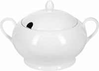 Festa Italia Bella – waza porcelanowa 3 l z pokrywką, biała