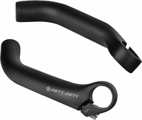 FIFTY-FIFTY Rogi rowerowe (bar-endy) aluminiowe – para, czarne