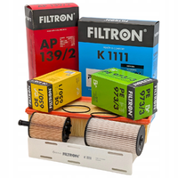 Filtron zestaw filtrów AP 139/2, K 1111, OE 650/1, PE 973/3 – komplet do silników 1.9 i 2.0 TDI