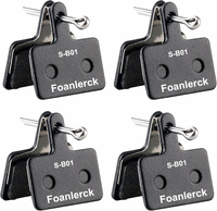 Foanlerck okładziny hamulcowe rowerowe do Shimano – 4 pary, żywica półmetaliczna