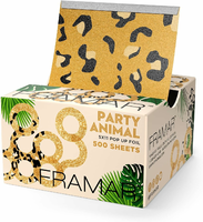 FRAMAR Folia Fryzjerska Aluminiowa Panterka 500 arkuszy