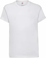 Fruit of the Loom 62-041-0 – bawełniany t-shirt dziecięcy unisex, biały