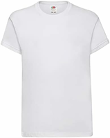 Fruit of the Loom 62-041-0 – bawełniany t-shirt dziecięcy unisex, biały