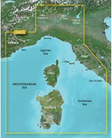 Garmin BlueChart VEU451S – karta mapy morskiej, Morze Liguryjskie, Korsyka, Sardynia