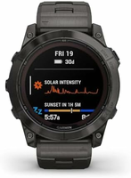 Garmin Fenix 7X Pro Sapphire Solar – zegarek GPS, szafir, tytanowa bransoleta