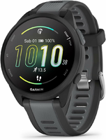 Garmin Forerunner 165 43 mm – zegarek do biegania GPS, AMOLED, czarny