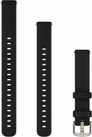 Garmin Lily 2 - pasek silikonowy, czarny z okuciami kremowego złota