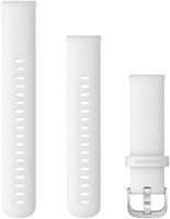 Garmin Pasek Quick Release 18 mm – silikonowy, biały, srebrny osprzęt