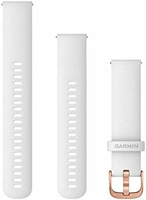 Garmin Pasek Quick Release 20 mm – silikonowy biały, klamra różowe złoto
