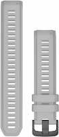 Garmin Pasek wymienny 22 mm silikonowy – jasnoszary, elementy ze stali