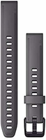 Garmin QuickFit 20 mm - pasek silikonowy, łupkowy szary z osprzętem ametystowym