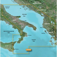 Garmin VEU453S – karta z mapą morską południowego wybrzeża Adriatyku