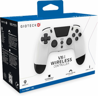 Gioteck VX4 Premium – bezprzewodowy pad Bluetooth do PS4 i PC, biały